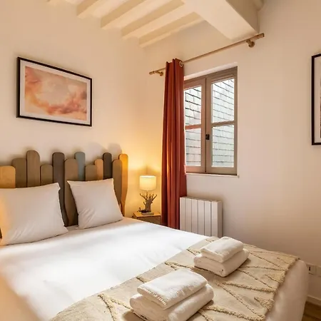 La Vague - Breath Of Freshness In Center Of Honfleur - Free Parking 550M Appartement Buitenkant foto